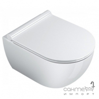 Безободковий підвісний унітаз з сидінням slim softclose Catalano Sfera NewFlush 1VSS50R00 білий