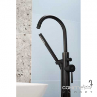 Смеситель для ванны напольный KFA Armatura Moza Black 5035-510-81 матовый черный