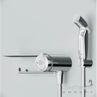 Гигиенический душ с смесителем, полочкой и держателем для туалетной бумаги AM.PM X-Joy F0H85A800 хром