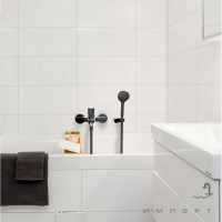 Змішувач для ванни з душовим гарнітуром Ramon Soler New Fly 570502BTNM матовий чорний