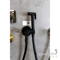 Гигиенический душ с смесителем Ramon Soler WC Magnet 336801WCNM матовый черный