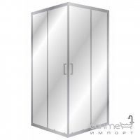 Квадратна душова кабіна Eger Viz CC 599-005СС/1 профіль хром/прозоре скло