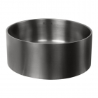 Кругла раковина на стільницю Platinum Handmade PVD 380х380 чорна матова нержавіюча сталь