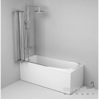 Шторка для ванни AM.PM Like WU80BS-100-140CT хром/прозоре скло
