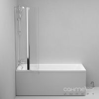 Шторка для ванны AM.PM Gem WU90BS-D3W5-140CT хром/прозрачное стекло