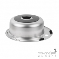 Кругла кухонна мийка Wezer 490 Satin 0,6 mm нержавіюча сталь