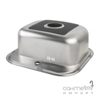 Прямокутна кухонна мийка Wezer 4947 Satin 0,8 mm нержавіюча сталь сатін