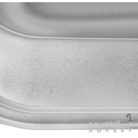 Прямоугольная кухонная мойка Wezer 4947 Satin 0,8 mm нержавеющая сталь сатин