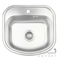 Прямокутна кухонна мийка Wezer 4947 Decor 0,8 mm нержавіюча сталь декор