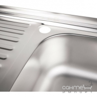 Прямоугольная кухонная мойка Wezer W8050R Satin 0,6 mm нержавеющая сталь сатин