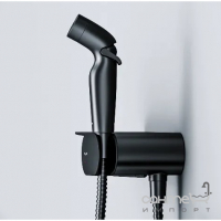 Гигиенический душ с смесителем, полочкой и держателем для туалетной бумаги AM.PM Like F0202622 матовый черный
