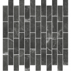 Керамогранитная мозаика под мрамор 320х298 InterGres Pulpis Matte М 02 40074 черная матовая