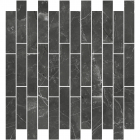 Керамогранитная мозаика под мрамор 320х298 InterGres Pulpis Matte М 03 40074 черная матовая