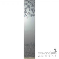 Полукруглая душевая кабина без поддона Santeh 9021-W ECO профиль хром, стекло Flowers