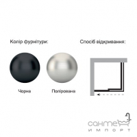 Квадратна душова кабіна Wave Glass Bright 1200x1200x2000 профіль хром/прозоре скло