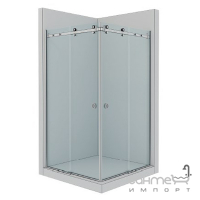 Квадратна душова кабіна Wave Glass Shine 900x900x2000 профіль хром/прозоре скло