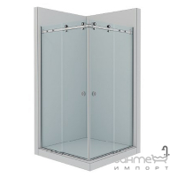 Квадратная душевая кабина Wave Glass Shine 1200x1200x2000 профиль хром/прозрачное стекло