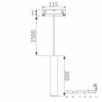 Трековый магнитный подвесной светильник Your Light 48V DC 8W/3000K 690Lm SMP4008 черный