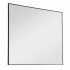 Прямоугольное зеркало в черной алюминиевой раме Аква Родос Акцент 100