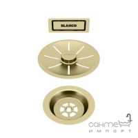Набір декоративних накладок для кухонной мийки на одну чашу Blanco C-Overflow InFino 203476 золото сатін