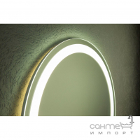 Круглое зеркало с LED-подсветкой Аква Родос Омега R-Line D-60