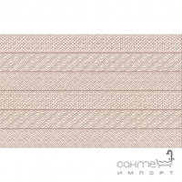 Настенная плитка под дерево с декором Cersanit Carmel Beige Micro 400x250 (узоры)