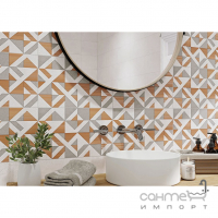 Настінна плитка з геометричним декором Cersanit Solange Modern 400x250