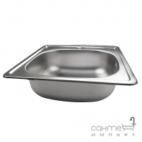 Квадратна кухонна мийка Monro Satin 4848 (06/160) нержавіюча сталь сатін