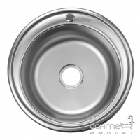 Круглая кухонная мойка Monro Satin 510 (06/160) нержавеющая сталь сатин