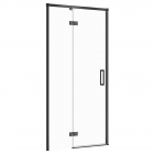 Душевая дверь в нишу Cersanit Larga EZZD1000535890 левосторонняя, профиль черный/прозрачное стекло