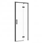 Душевая дверь в нишу Cersanit Larga EZZD1000475890 правосторонняя, профиль черный/прозрачное стекло