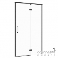 Душевая дверь в нишу Cersanit Larga EZZD1000505890 правосторонняя, профиль черный/прозрачное стекло