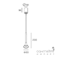 Круглий підвісний світильник Your Light HL7748/5W 5W 3000K чорний