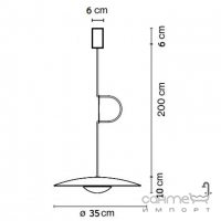 Подвесной светильник с абажуром Your Light TS10252-S 12W 3000K черный/дерево