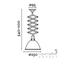 Подвесной светильник регулируемой высоты, лофт, с абажуром Your Light BH5068-01 черный