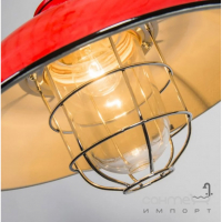 Подвесной светильник лофт с защитной решеткой на абажуре Your Light FC1020 красный