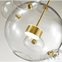 Подвесная люстра с плафонами-пузырьками Your Light TSMP0360-4 10W 3000K латунь/прозрачное стекло