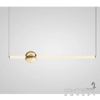 Підвісний світильник у формі трубки із круглим плафоном Your Light TSMP0968-B Horizontal 10W 3000K латунь