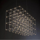 Подвесная люстра в форме прямоугольной кристаллической решетки Your Light OTMP0566 128x0,5W 3000K сталь