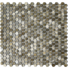 Металлическая мозаика тессера гексагон Mozaico De Lux CL-MOS CCLAYRK23027 золото