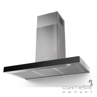 Пристенная кухонная вытяжка Faber Stilo Glass Smart X/V A60 325.0617.017 нерж. сталь/черное стекло, мощность 710 м3/ч