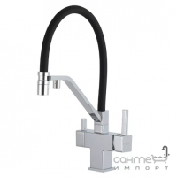 Смеситель для кухни с гибким изливом и изливом для фильтрованной воды Gappo G4395-60 хром