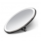 Кругле ручне сенсорне дзеркало зі збільшенням х3 та LED підсвічуванням Simplehuman Compact ST3041 чорне