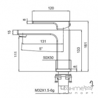 Смеситель для раковины Koer KB-10009-05 матовый черный