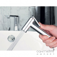 Гігієнічний душ із змішувачем, тримачем для рушника та кам'яною поличкою Koer KB-25101-01 хром