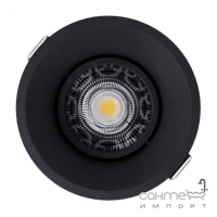 Круглый врезной точечный светильник Kloodi KD-ONE R93 BK черный