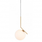 Підвісний світильник у формі кулі на кронштейні Kloodi Deco PE-DL9731P/200 білий/золото