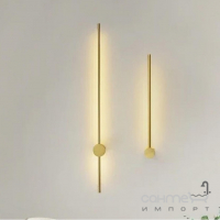Настінний LED-світильник у формі тонкого циліндра витягнутого Kloodi Deco WA-BR713 60 GD золото, 3000K 7W