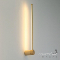 Настенный LED-светильник в форме тонкого вытянутого цилиндра Kloodi Deco WA-BR713 60 GD золото, 3000K 7W