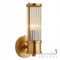 Настінний світильник бра із плафоном з скляних трубок Kloodi Deco WA-AL027 золото